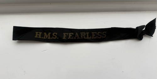 Hms fearless cap ribbon - fearless,