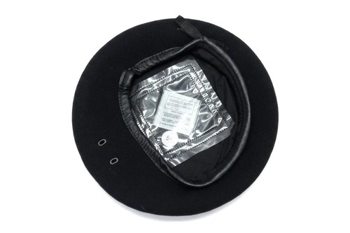 Navy beret wool knitted - rn,