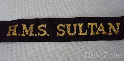 Royal navy hms cap tally - hms, tally's