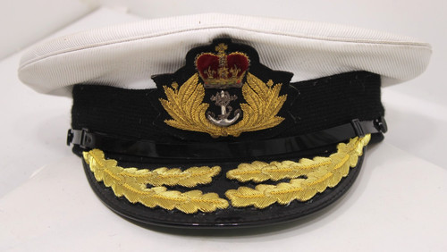Royal navy admirals peaked cap - royal,