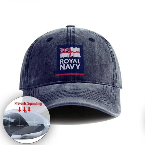 Vintage royal navy baseball - royal,
